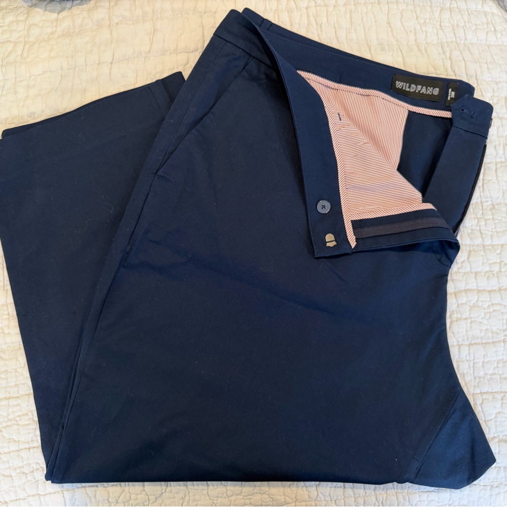26W Wildfang - The Essential Crop Pant Navy Blue NWOT
